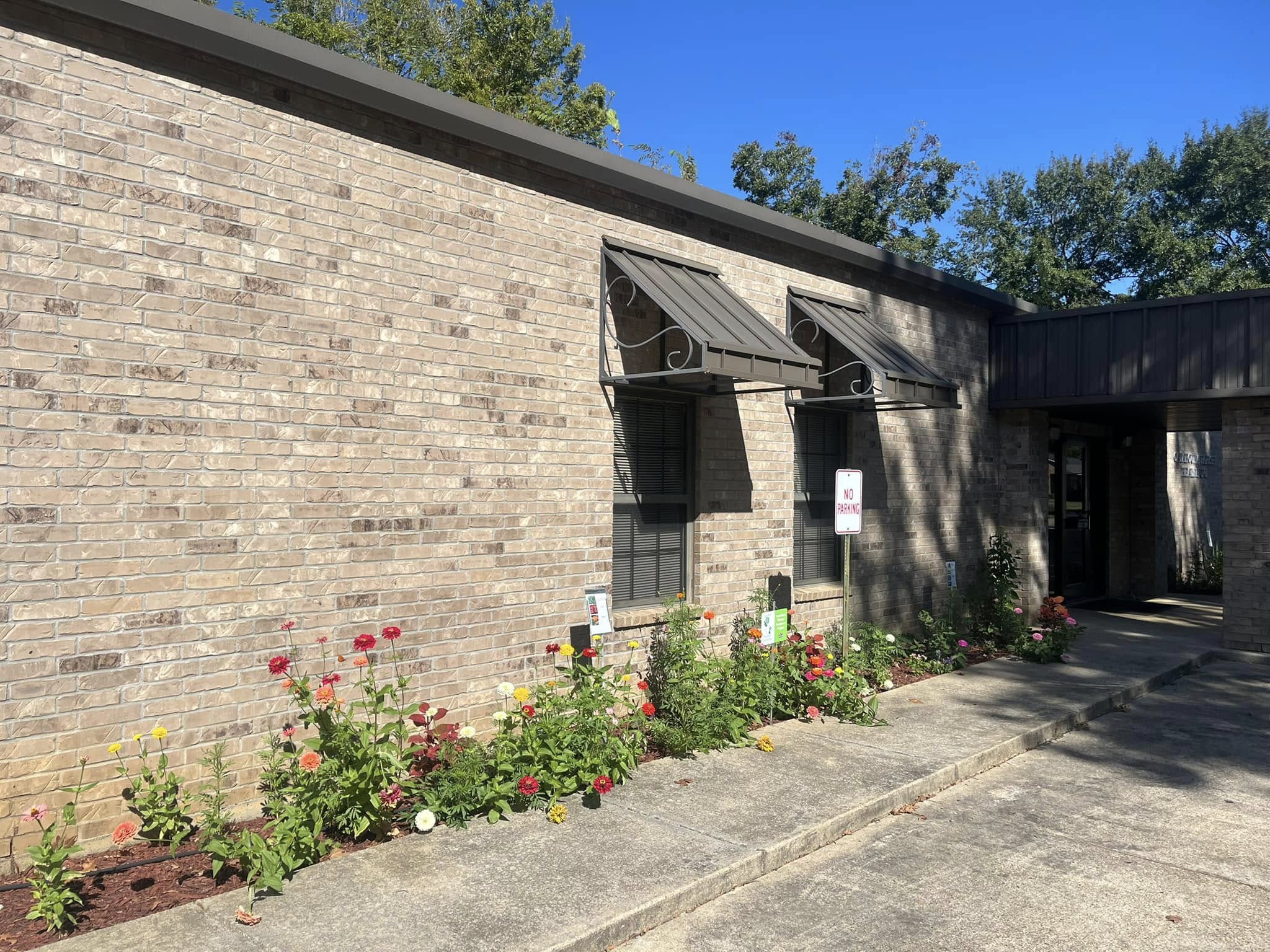 Flower Bed Project at Catahoula Parish Extention Office
